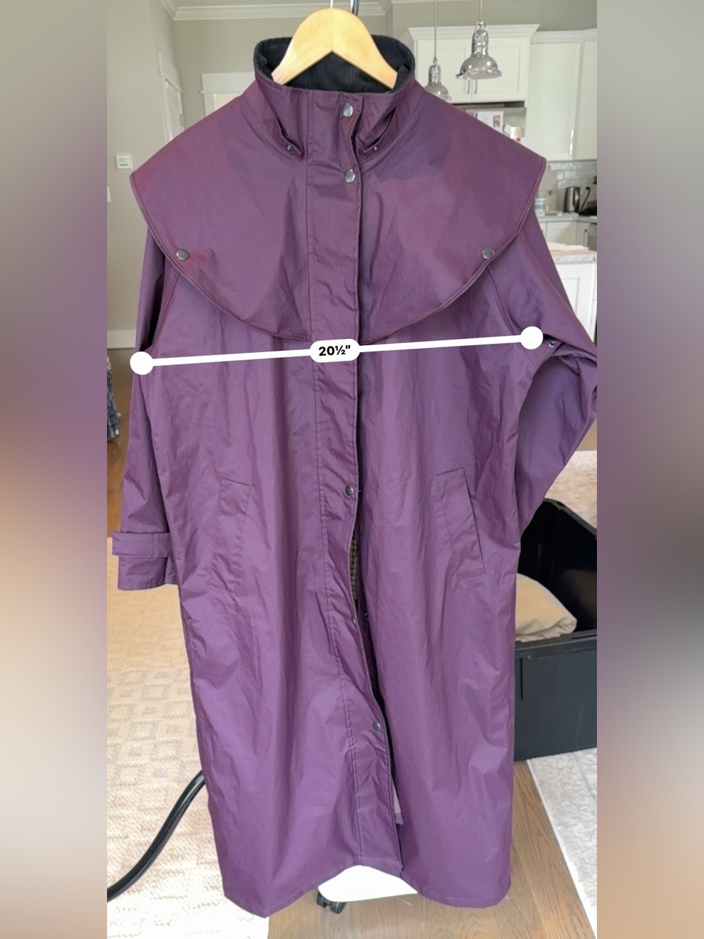 Jack Murphy Donegal Blackberry Waterproof Full Length Coat US 10 - Picture 11 of 12